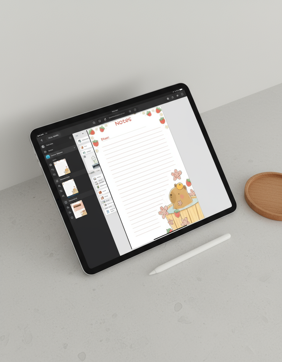 ClearNote: 50+ Page Digital Planner