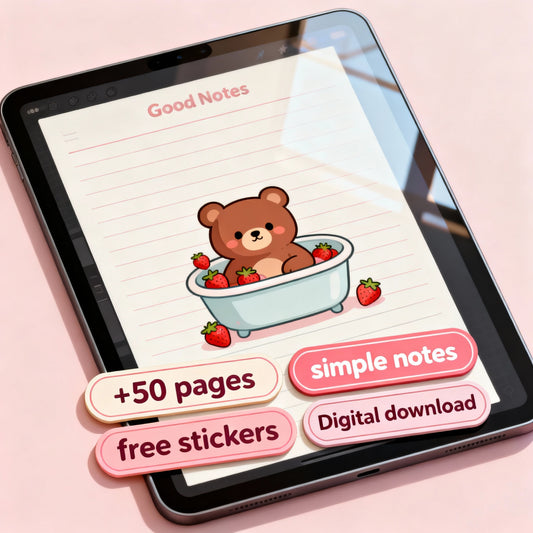 ClearNote: 50+ Page Digital Planner